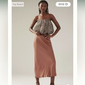 Anthropologie Tilda slip skirt